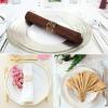 imageAccmor Napkin Rings Metal Gold Round Napkin Rings Buckles for Table Decorations Wedding Dinner Party Set of 6