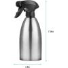 imageAccmor Olive Oil Sprayer Vinegar Sprayer Dispenser Safety Exquisitely Stainless Steel Container Seasoning Kitchenware Tools for BBQ Cooking Frying and Grilling 17oz 500ML