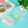 imageAccmor Pacifier Case Pacifier Container Can Storage 2 Pacifiers Baby Pacifier Holder Case for Travel BPA FreeTransparentTransparent1pc