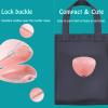 imageAccmor Pacifier Case Pacifier Holder Case Pacifier Container for Travel BPA Free Transparent 2 PackPink