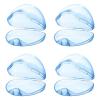 imageAccmor Pacifier Case Pacifier Holder Case Pacifier Container for Travel BPA Free Transparent 2 PackTransparent Blue