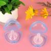 imageAccmor Pacifier Case Pacifier Holder Case Pacifier Container for Travel BPA Free Transparent 2 PackTransparent Blue