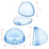 imageAccmor Pacifier Case Pacifier Holder Case Pacifier Container for Travel BPA Free Transparent 2 PackTransparent Blue