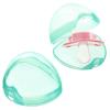 imageAccmor Pacifier Case Pacifier Holder Case Pacifier Container for Travel BPA Free Transparent 2 PackTransparent Green