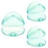 imageAccmor Pacifier Case Pacifier Holder Case Pacifier Container for Travel BPA Free Transparent 2 PackTransparent Green