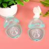 imageAccmor Pacifier Case Pacifier Holder Case Pacifier Container for Travel BPA Free Transparent 2 PackTransparent Green