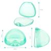 imageAccmor Pacifier Case Pacifier Holder Case Pacifier Container for Travel BPA Free Transparent 2 PackTransparent Green