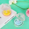 imageAccmor Pacifier Case Pacifier Holder Case Pacifier Container for Travel BPA Free Transparent 2 PackTransparent Pink