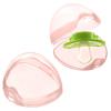 imageAccmor Pacifier Case Pacifier Holder Case Pacifier Container for Travel BPA Free Transparent 2 PackTransparent Pink