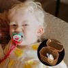 imageAccmor Pacifier Container  2 Pacifier Holder Case for Travel BPA Free TransparentTransparent Brown