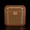 imageAccmor Pacifier Container  2 Pacifier Holder Case for Travel BPA Free TransparentTransparent Brown
