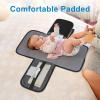 imageAccmor Portable Diaper Changing Pad Waterproof Baby Changing Mat Baby Diaper Changing Pad for Travel BlackBlackStyle A