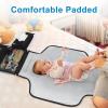 imageAccmor Portable Diaper Changing Pad Waterproof Baby Changing Mat Baby Diaper Changing Pad for Travel BlackBlackStyle B