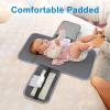imageAccmor Portable Diaper Changing Pad Waterproof Baby Changing Mat Baby Diaper Changing Pad for Travel BlackGreyStyle A
