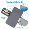 imageAccmor Portable Diaper Changing Pad Waterproof Baby Changing Mat Baby Diaper Changing Pad for Travel BlackGreyStyle A