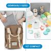 imageAccmor Portable Diaper Changing Pad Waterproof Baby Changing Mat Baby Diaper Changing Pad for Travel BlackGreyStyle A