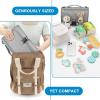 imageAccmor Portable Diaper Changing Pad Waterproof Baby Changing Mat Baby Diaper Changing Pad for Travel BlackGreyStyle B