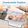 imageAccmor Portable Diaper Changing Pad Waterproof Baby Changing Mat Baby Diaper Changing Pad for Travel BlackGreyStyle B