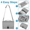 imageAccmor Portable Diaper Changing Pad Waterproof Baby Changing Mat Baby Diaper Changing Pad for Travel BlackGreyStyle B