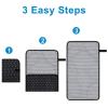 imageAccmor Portable Diaper Changing Pad Waterproof Baby Changing Mat Foldable Portable Travel Changing Pads for Baby BlackBlack Geometry