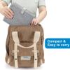 imageAccmor Portable Diaper Changing Pad Waterproof Baby Changing Mat Foldable Portable Travel Changing Pads for Baby BlackGrey