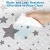 imageAccmor Portable Diaper Changing Pad Waterproof Baby Changing Mat Foldable Portable Travel Changing Pads for Baby BlackStarLare 27x 20