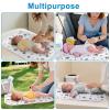 imageAccmor Portable Diaper Changing Pad Waterproof Baby Changing Mat Foldable Portable Travel Changing Pads for Baby BlackStarLare 27x 20