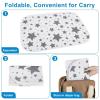 imageAccmor Portable Diaper Changing Pad Waterproof Baby Changing Mat Foldable Portable Travel Changing Pads for Baby BlackStarLare 27x 20