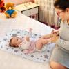 imageAccmor Portable Diaper Changing Pad Waterproof Baby Changing Mat Foldable Portable Travel Changing Pads for Baby BlackStarLare 27x 20