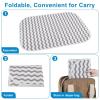 imageAccmor Portable Diaper Changing Pad Waterproof Baby Changing Mat Foldable Portable Travel Changing Pads for Baby BlackStripeLare 27x 20