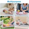 imageAccmor Portable Diaper Changing Pad Waterproof Baby Changing Mat Foldable Portable Travel Changing Pads for Baby BlackStripeLare 27x 20