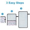 imageAccmor Portable Diaper Changing Pad Waterproof Baby Changing Mat Foldable Portable Travel Changing Pads for Baby BlackTriangle