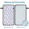 imageAccmor Portable Diaper Changing Pad Waterproof Baby Changing Mat Foldable Portable Travel Changing Pads for Baby BlackTriangle