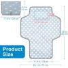 imageAccmor Portable Diaper Changing Pad Waterproof Baby Changing Mat Foldable Travel Diaper Changing Pads for Baby Baby Essentials Shower Registry GiftsClassic Cloud