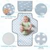 imageAccmor Portable Diaper Changing Pad Waterproof Baby Changing Mat Foldable Travel Diaper Changing Pads for Baby Baby Essentials Shower Registry GiftsClassic Cloud
