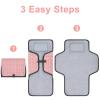 imageAccmor Portable Diaper Changing Pad Waterproof Baby Changing Mat Foldable Travel Diaper Changing Pads for Baby Baby Essentials Shower Registry GiftsPink Arrow