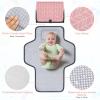 imageAccmor Portable Diaper Changing Pad Waterproof Baby Changing Mat Foldable Travel Diaper Changing Pads for Baby Baby Essentials Shower Registry GiftsPink Arrow