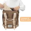 imageAccmor Portable Diaper Changing Pad Waterproof Foldable Baby Changing Mat for Travel Baby Essentials Shower Registry GiftsLight Khaki