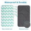 imageAccmor Portable Diaper Changing Pad Waterproof Foldable Baby Changing Mat for Travel Baby Essentials Shower Registry GiftsWaveGreen