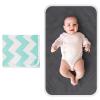imageAccmor Portable Diaper Changing Pad Waterproof Foldable Baby Changing Mat for Travel Baby Essentials Shower Registry GiftsWaveGreen