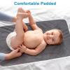 imageAccmor Portable Diaper Changing Pad Waterproof Foldable Baby Changing Mat for Travel Baby Essentials Shower Registry GiftsWaveGreen