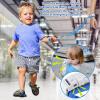 imageAccmor Reflective Toddler Belt Leash 2 in1 Anti Lost Wrist Link for Baby kid Anti Lost Waist Band Child Leash with Lock for Boys Girls Child Walking Harness Wristband Rope Tether for Outdoor TravelDark Blue Reflective Wristlink Gray Belt