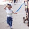 imageAccmor Reflective Toddler Belt Leash 2 in1 Anti Lost Wrist Link for Baby kid Anti Lost Waist Band Child Leash with Lock for Boys Girls Child Walking Harness Wristband Rope Tether for Outdoor TravelDark Blue Reflective Wristlink Gray Belt