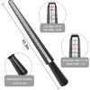 imageAccmor Ring Size Measuring Tool Includes Plastic Ring Sizer Mandrel Stick Finger Sizing Ring Guage Measurer and 2 Pcs Finger Measure Tape for Women Men Jewelry MakingBlack Mandrel  Black Guage  Black Blet