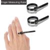 imageAccmor Ring Size Measuring Tool Includes Plastic Ring Sizer Mandrel Stick Finger Sizing Ring Guage Measurer and 2 Pcs Finger Measure Tape for Women Men Jewelry MakingBlack Mandrel  Pink Guage  Black Blet  Black Blet