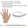 imageAccmor Ring Size Measuring Tool Includes Plastic Ring Sizer Mandrel Stick Finger Sizing Ring Guage Measurer and 2 Pcs Finger Measure Tape for Women Men Jewelry MakingBlack Mandrel  Black Guage  White Blet