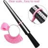 imageAccmor Ring Size Measuring Tool Includes Plastic Ring Sizer Mandrel Stick Finger Sizing Ring Guage Measurer and 2 Pcs Finger Measure Tape for Women Men Jewelry MakingBlack Mandrel  Pink Guage  Black Blet  Black Blet