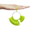 imageAccmor Ring Size Measuring Tool Includes Plastic Ring Sizer Mandrel Stick Finger Sizing Ring Guage Measurer and 2 Pcs Finger Measure Tape for Women Men Jewelry MakingGreen Mandrel  Black Guage  Black Blet  Black Blet