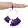 imageAccmor Ring Size Measuring Tool Includes Plastic Ring Sizer Mandrel Stick Finger Sizing Ring Guage Measurer and 2 Pcs Finger Measure Tape for Women Men Jewelry MakingBlack Mandrel  Purple Guage  Black Blet  Black Blet