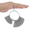 imageAccmor Ring Size Measuring Tool Includes Plastic Ring Sizer Mandrel Stick Finger Sizing Ring Guage Measurer and 2 Pcs Finger Measure Tape for Women Men Jewelry MakingBlack Mandrel  Gray Guage  Black Blet  Black Blet